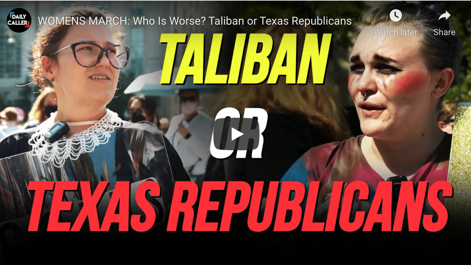 Who Is Worse? The Taliban Or Texas Republicans?