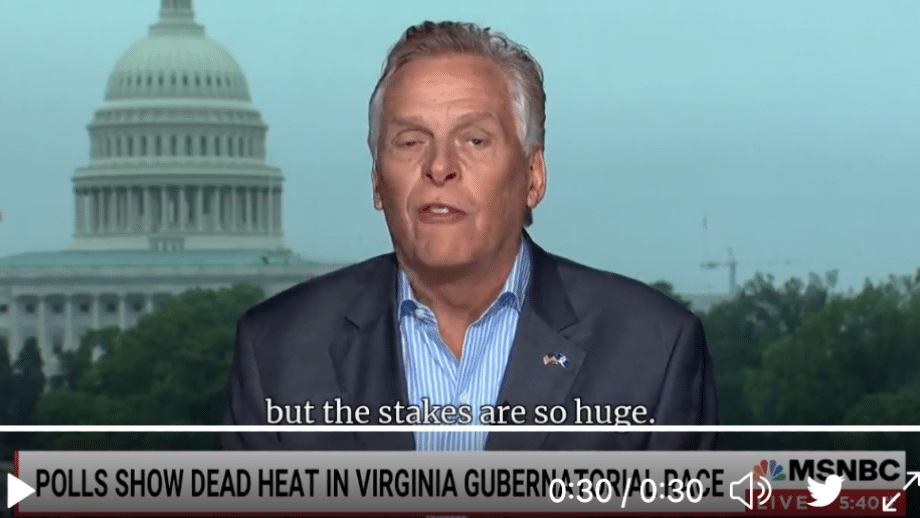 McAuliffe’s Stumbling, Bumbling, CRUMBLING  Campaign (from my mouth to God’s ears)