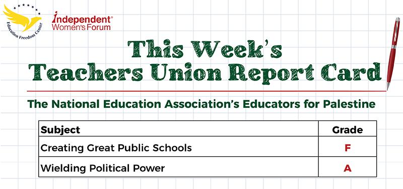 This Week’s Teachers Union Report Card: The National Education Association’s Educators for Palestine