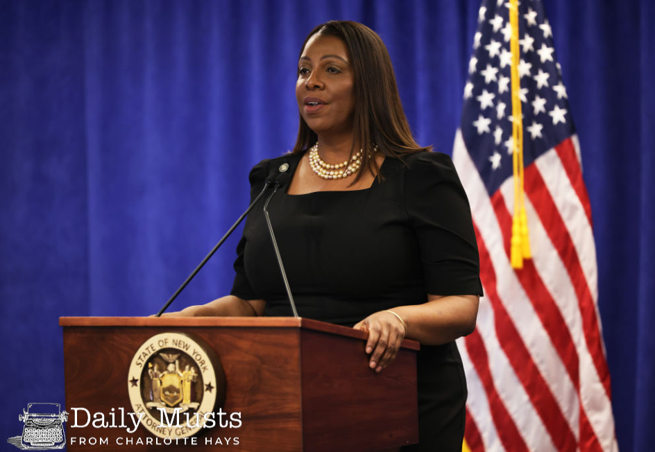 Will Letitia James Padlock Trump Tower? Justice Who Can’t Define “Woman” Also Baffled by First Amendment. Biden’s Two-State Solutions & the Harms of Lockdowns