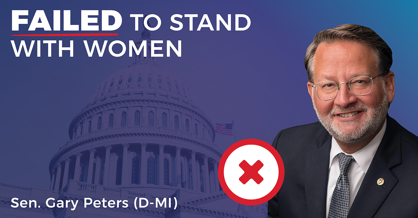 image of Call Out Senator Peters for Voting Against Keeping Women’s Sports Female